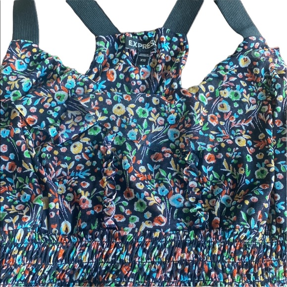 Express Black and Floral Top - Picture 10 of 12